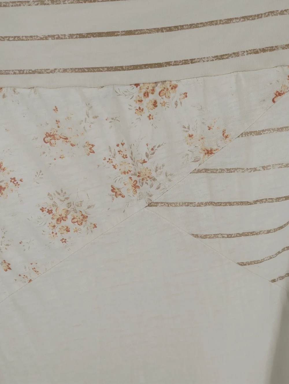 Luv 4 Anouka Skirt Womens Large Boho High Low Flowy Ivory Elastic Waist - Picture 4 of 13